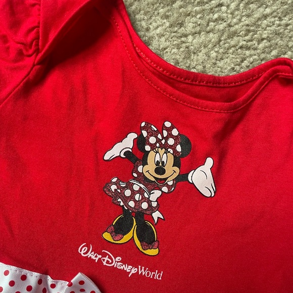 Minnie Mouse Walt Disney World Onesie with Attached Tulle Skirt-18 mo-EUC - Picture 4 of 10